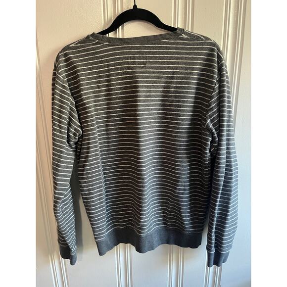 Frank & Oak grey striped sweater size small - Picture 2 of 6